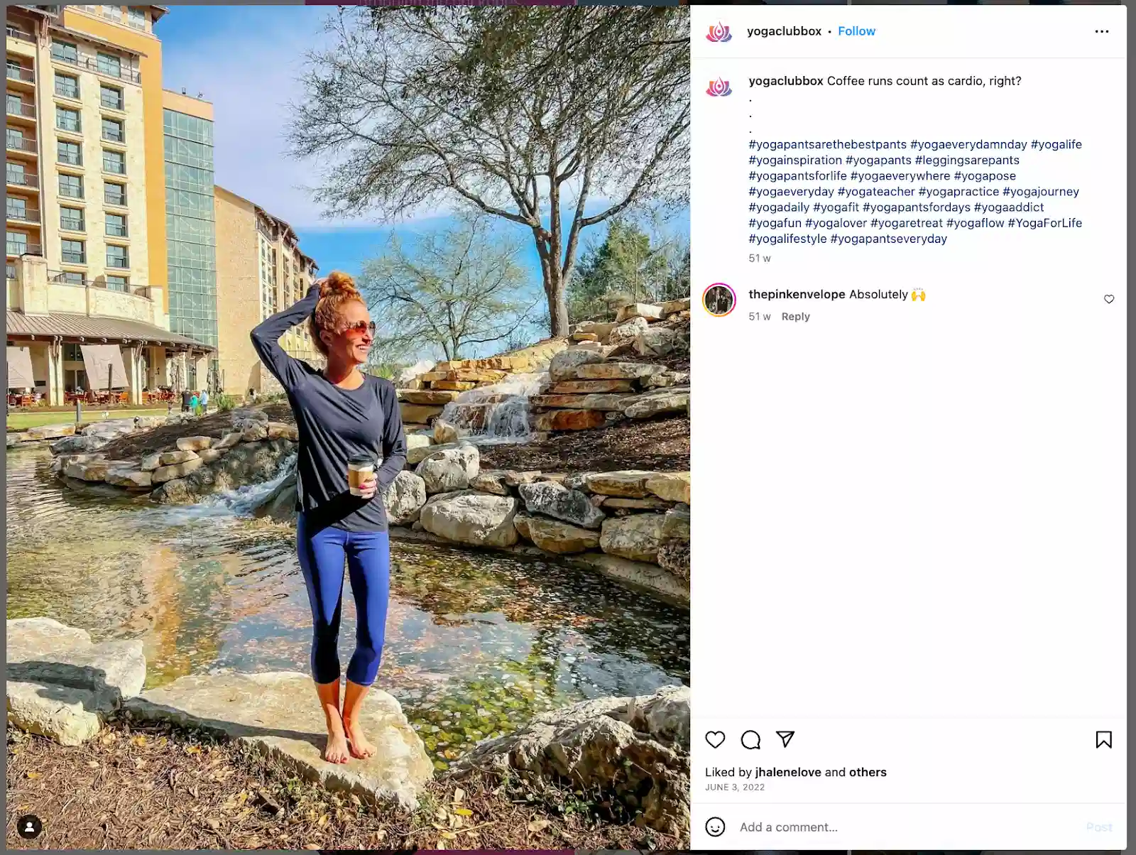 Woman in front of river